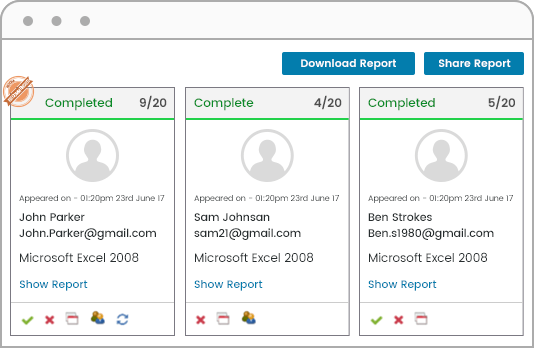 Comparative reports