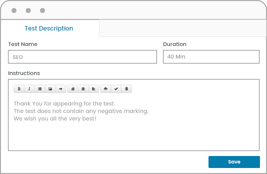 Write Your Own Test Description
